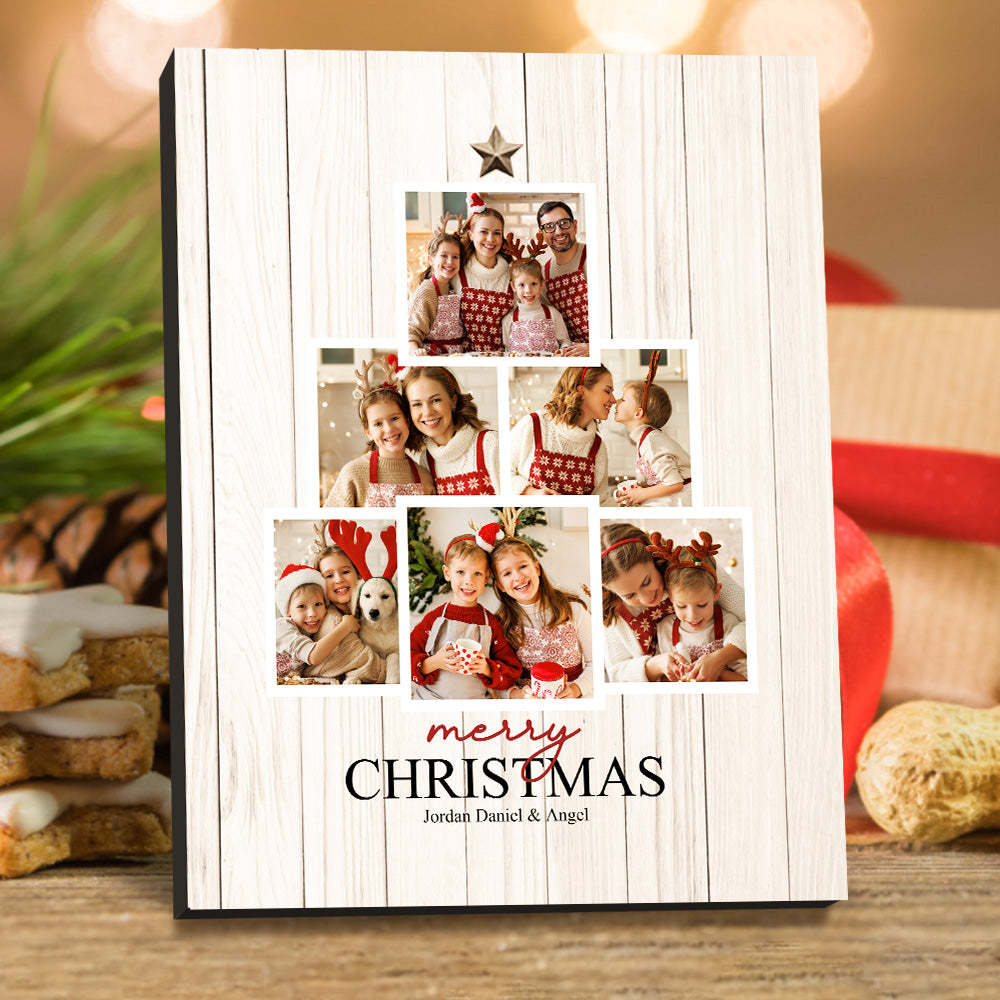 Personalised Christmas Picture Frame Custom Photo Christmas Gifts - mymoonlampau