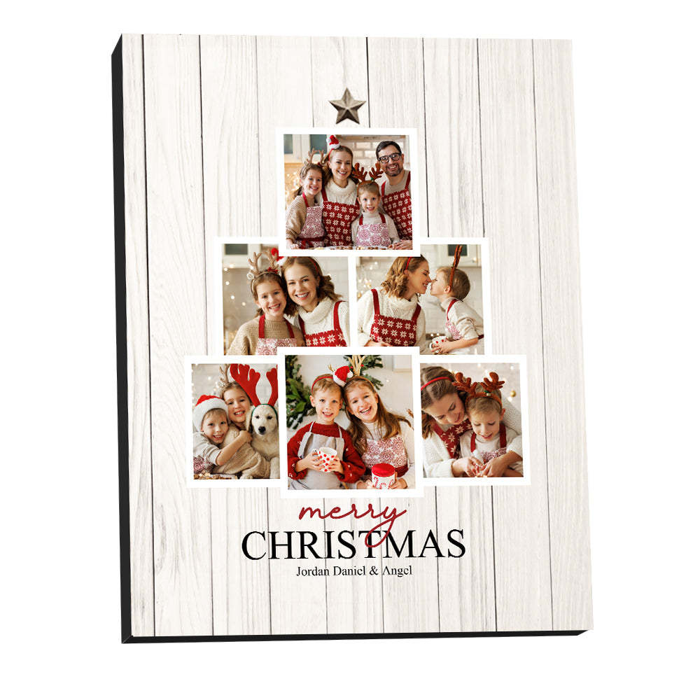 Personalised Christmas Picture Frame Custom Photo Christmas Gifts - mymoonlampau