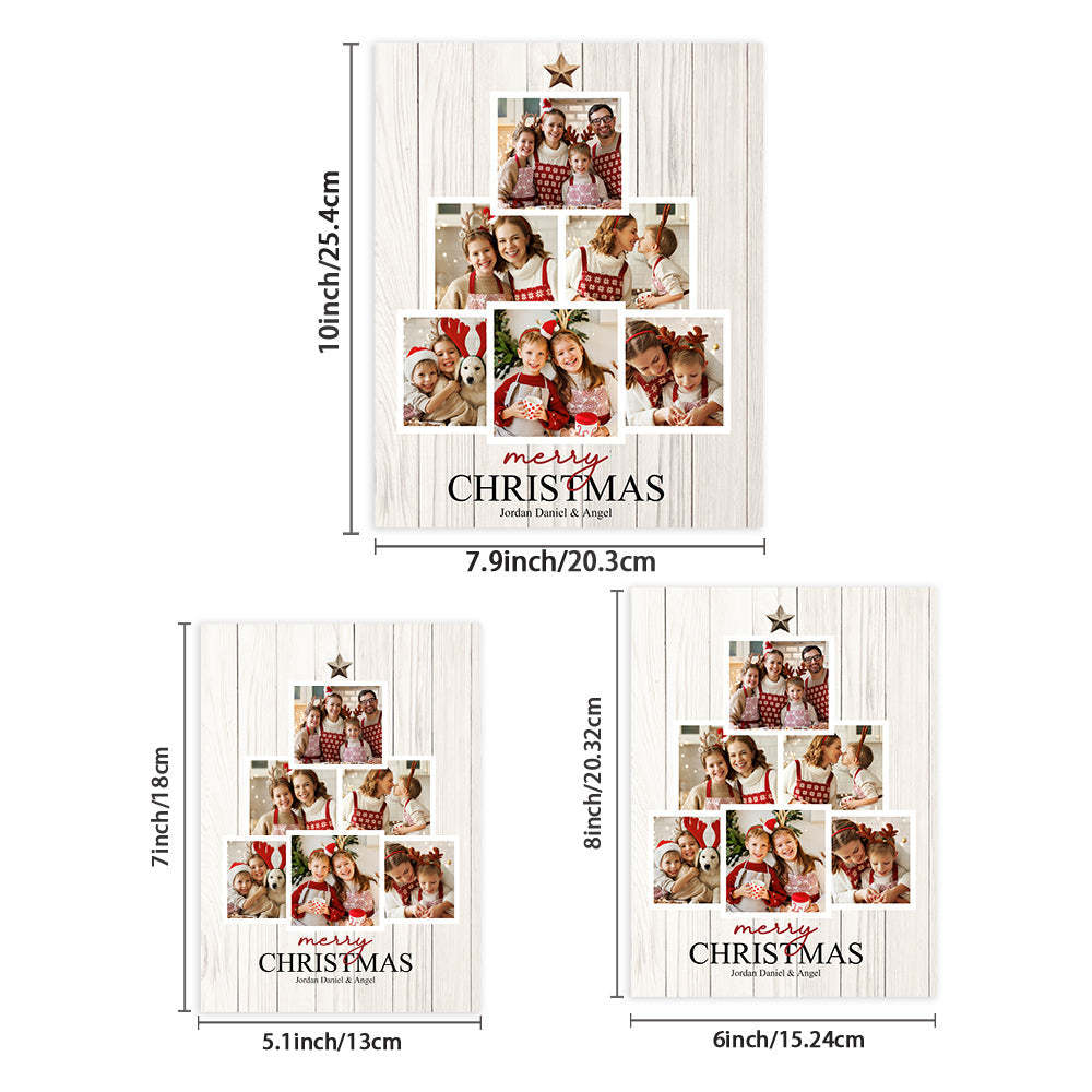 Personalised Christmas Picture Frame Custom Photo Christmas Gifts - mymoonlampau