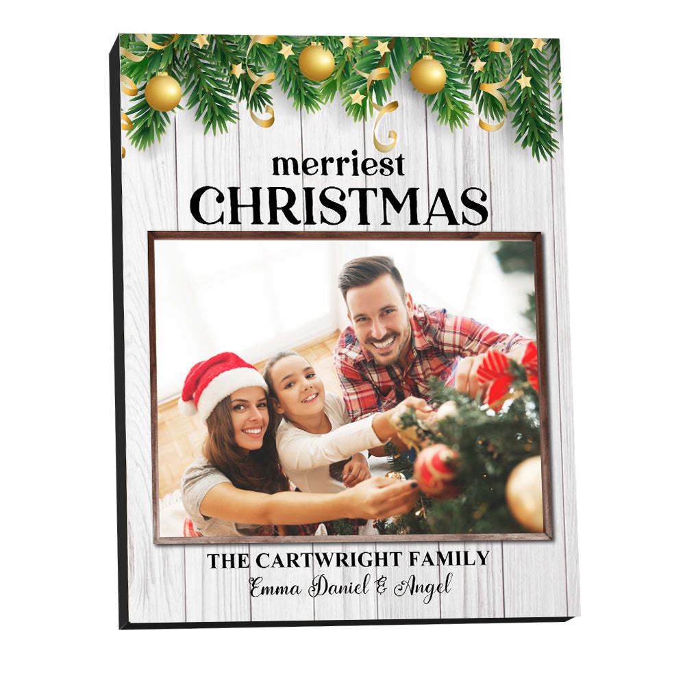 Personalised Christmas Picture Frame Custom Photo Christmas Gifts - mymoonlampau