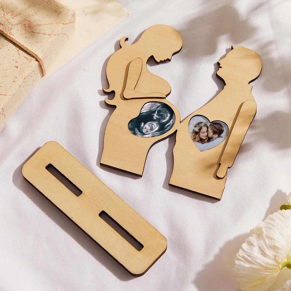 Custom B-scan Photo Ornaments Creative Newborn Couple Gifts - mymoonlampau