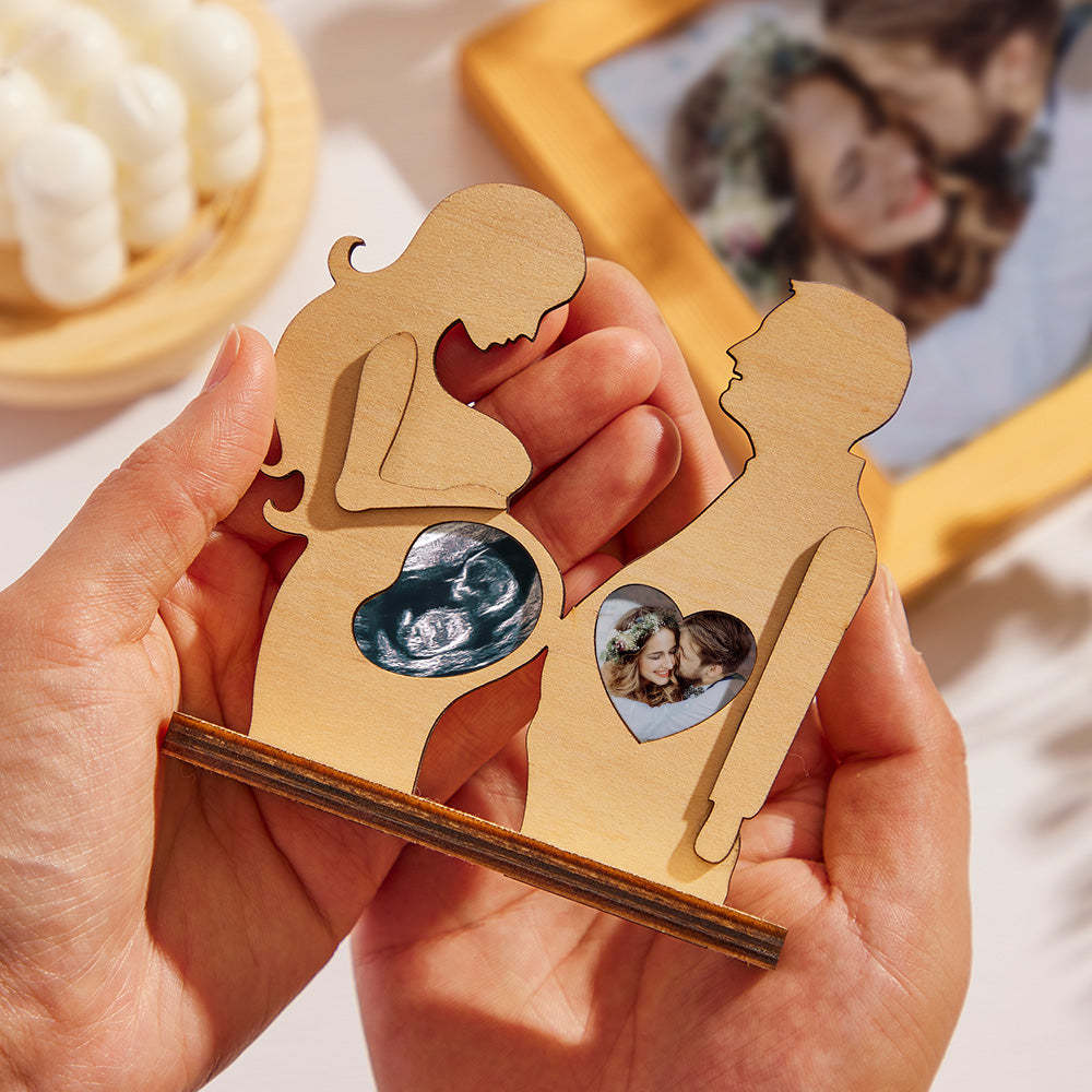Custom B-scan Photo Ornaments Creative Newborn Couple Gifts - mymoonlampau