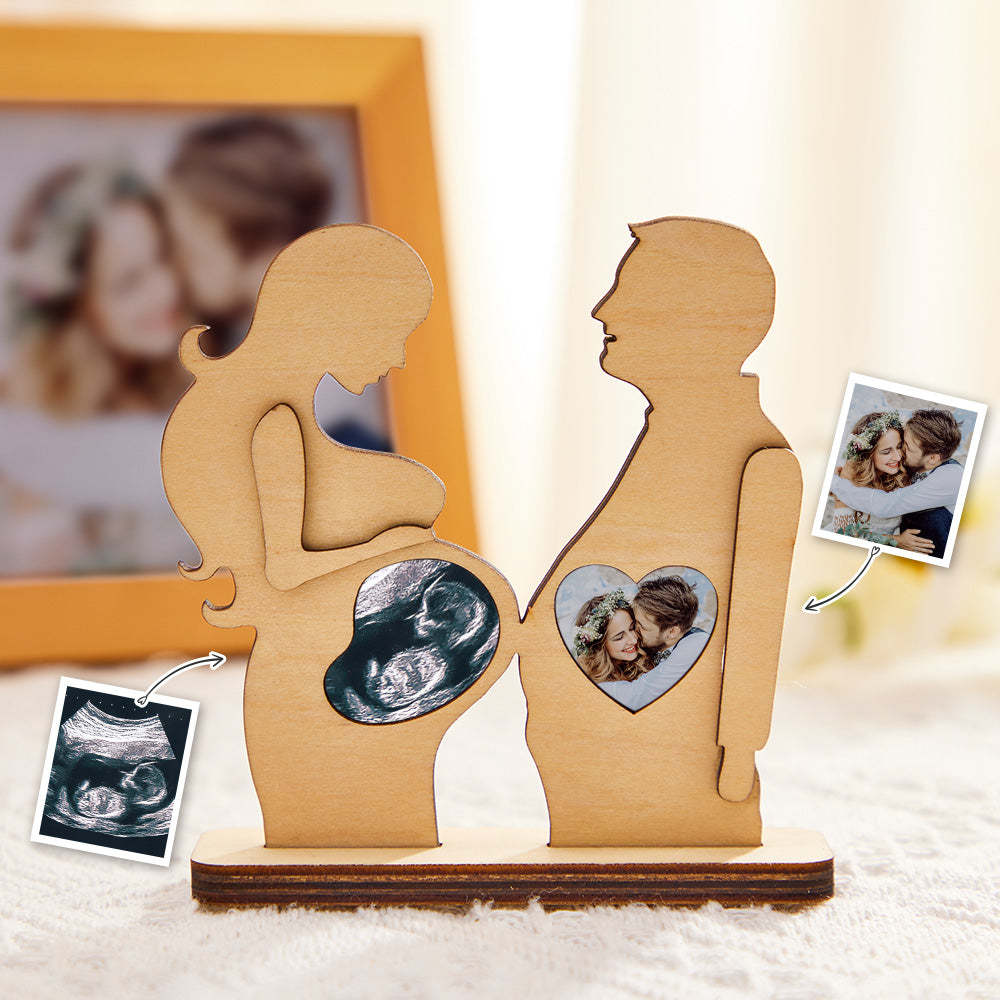 Custom B-scan Photo Ornaments Creative Newborn Couple Gifts - mymoonlampau