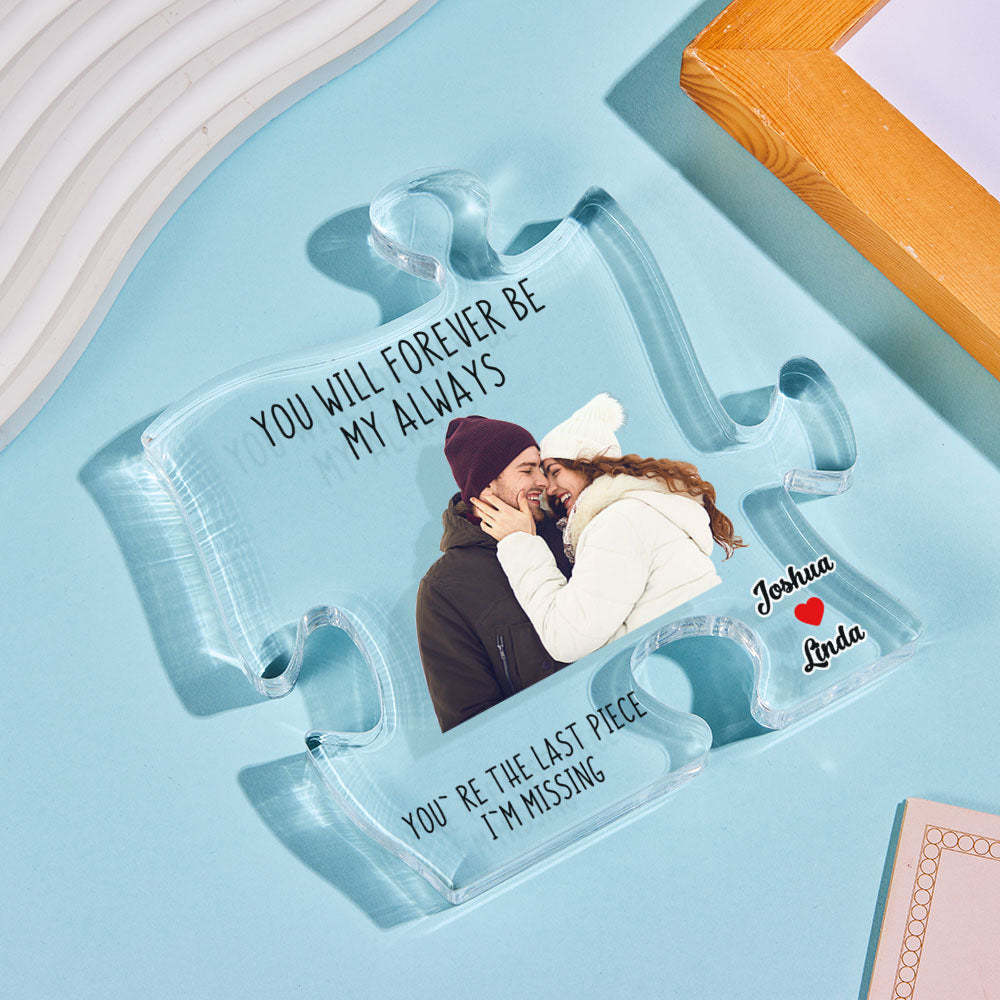 Personalised Acrylic Puzzle Home Decor Custom Photo Gift - mymoonlampau