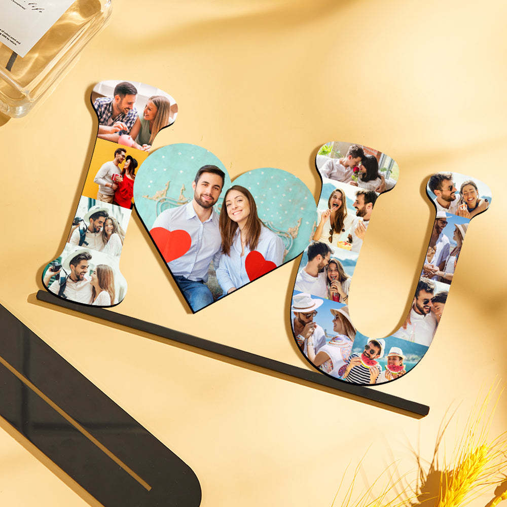 Custom Photo Ornaments Creative I Love U Commemorate Home Gifts - mymoonlampau