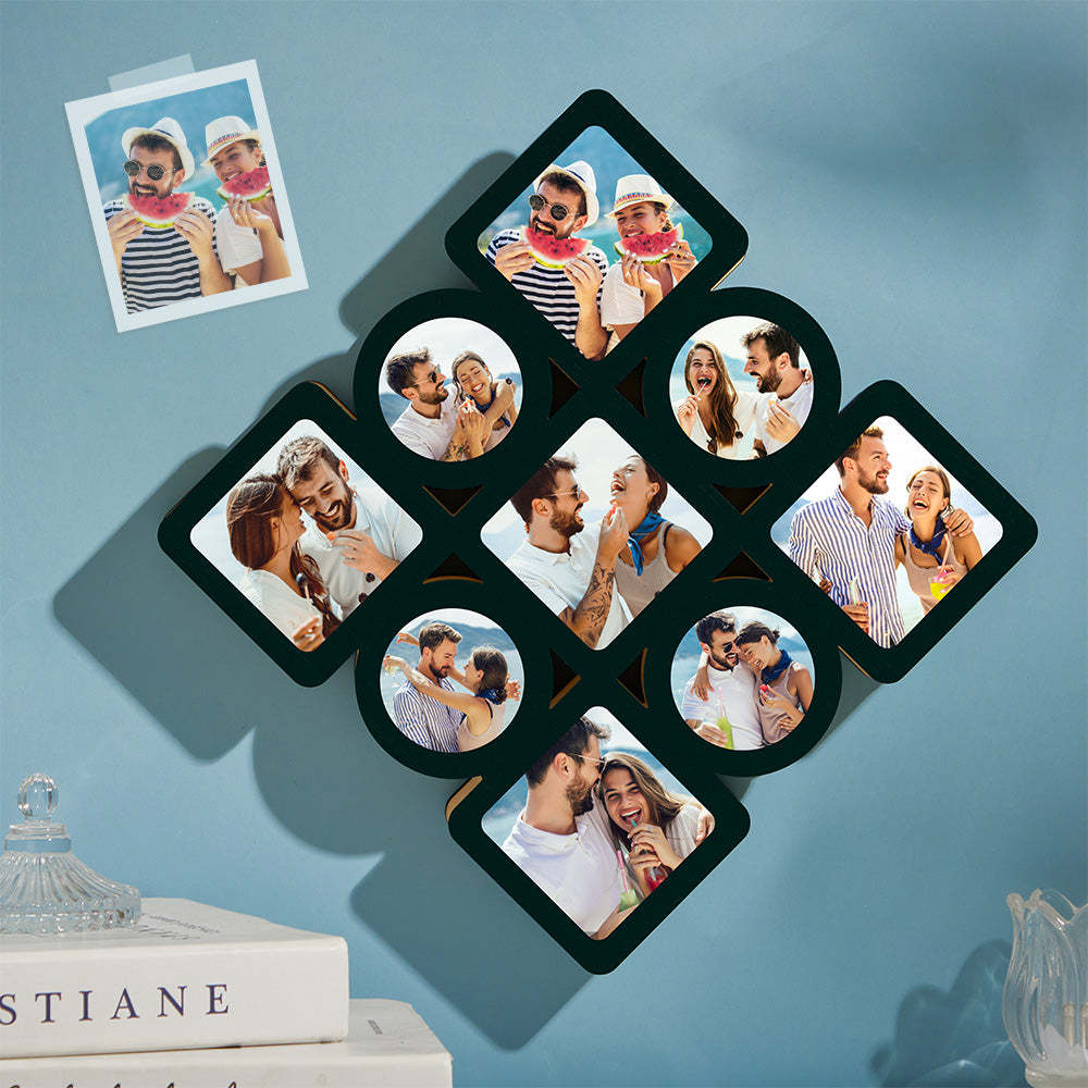 Custom Photo Pendant Photo Frames Wooden Memorial Gifts - mymoonlampau