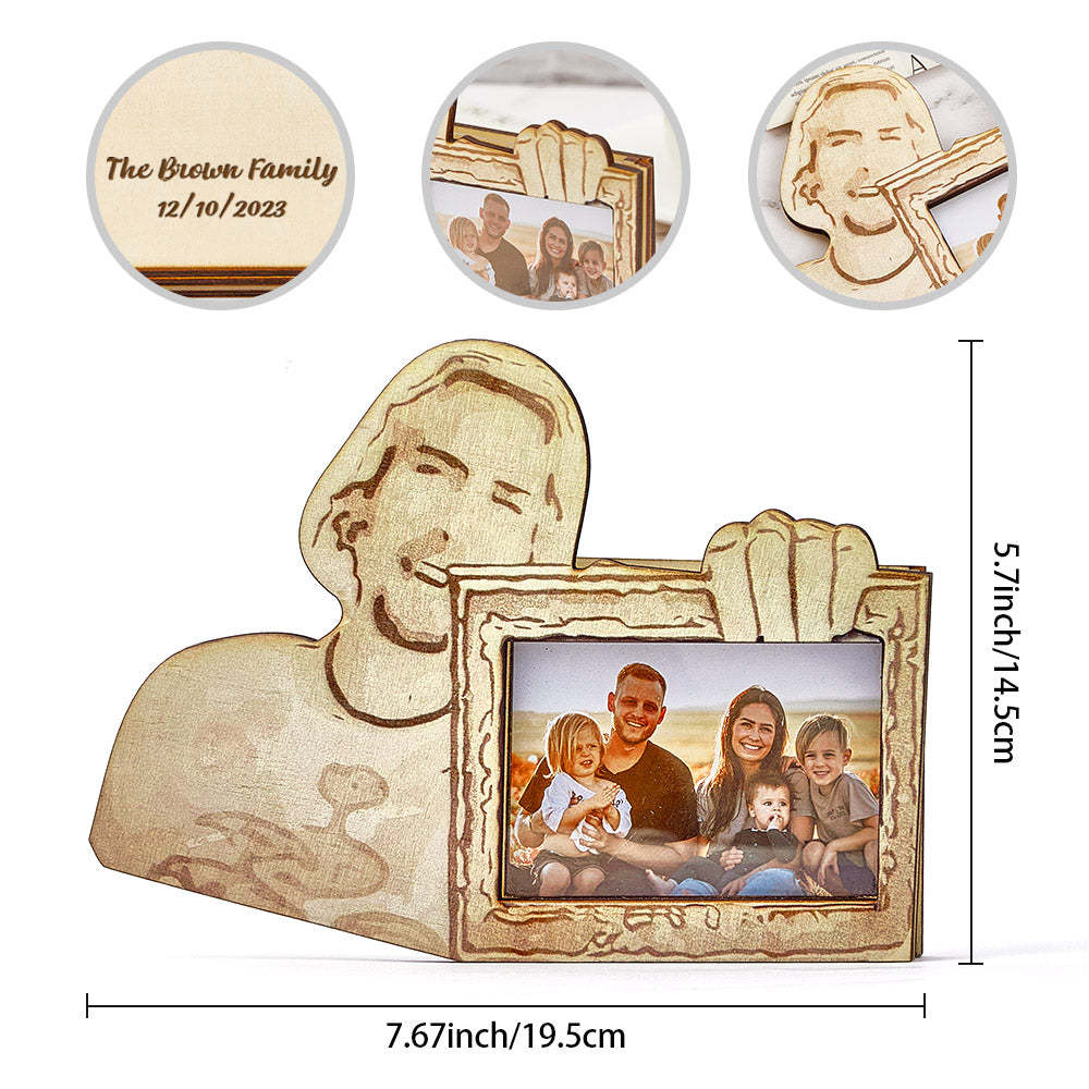 Personalized Wooden Picture Frame Look At This Photograph Funny Frame Gifts - mymoonlampau