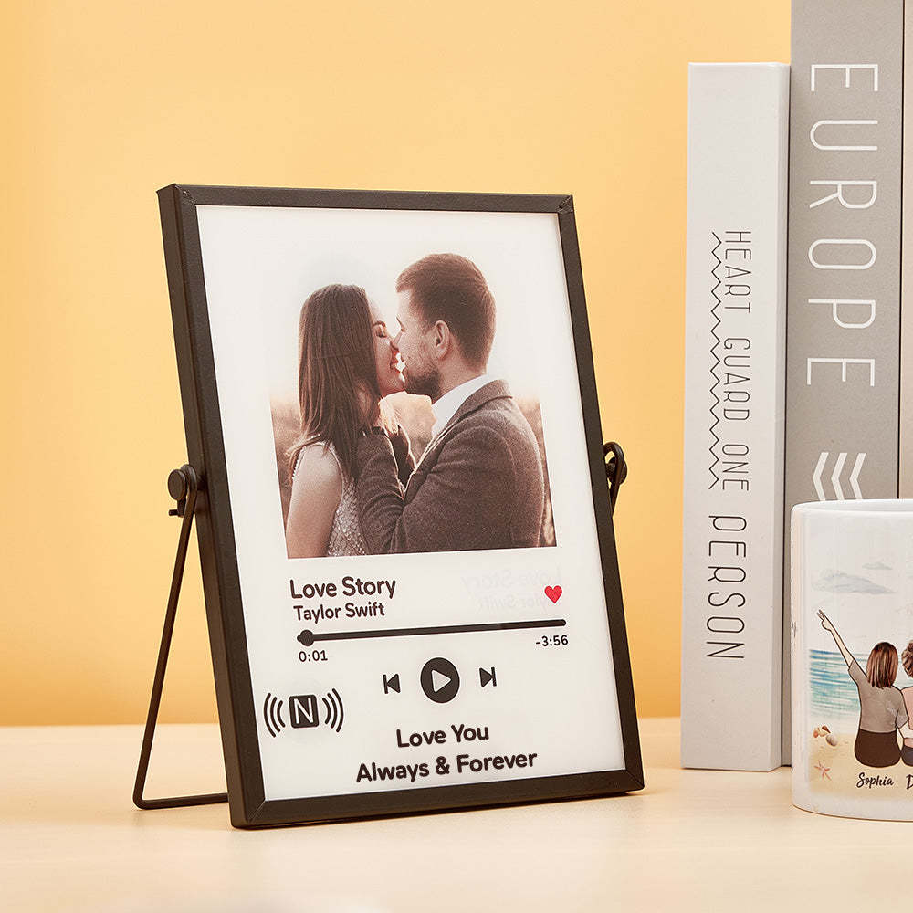 Custom Spotify Music Plaque Tap to Play NFC Tag Plaque Unique Gift for Lover - mymoonlampau