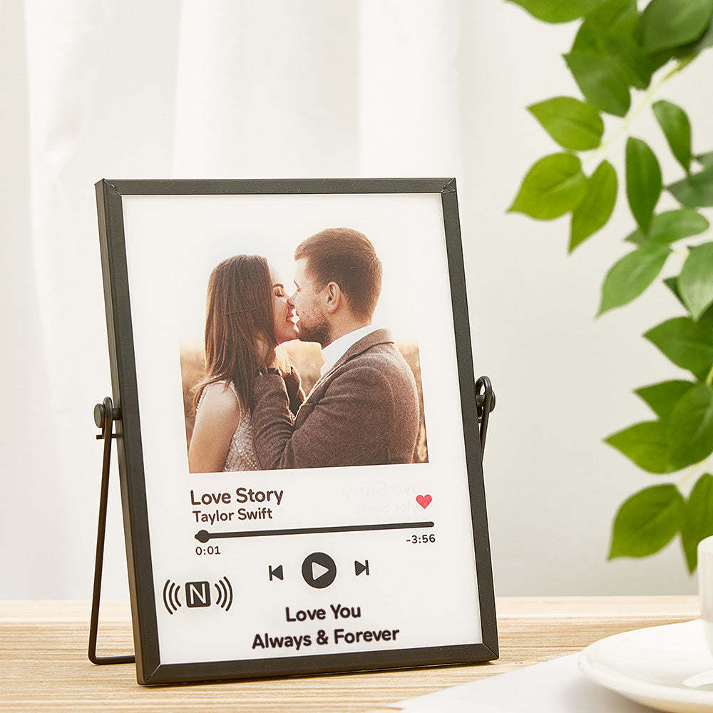 Custom Spotify Music Plaque Tap to Play NFC Tag Plaque Unique Gift for Lover - mymoonlampau