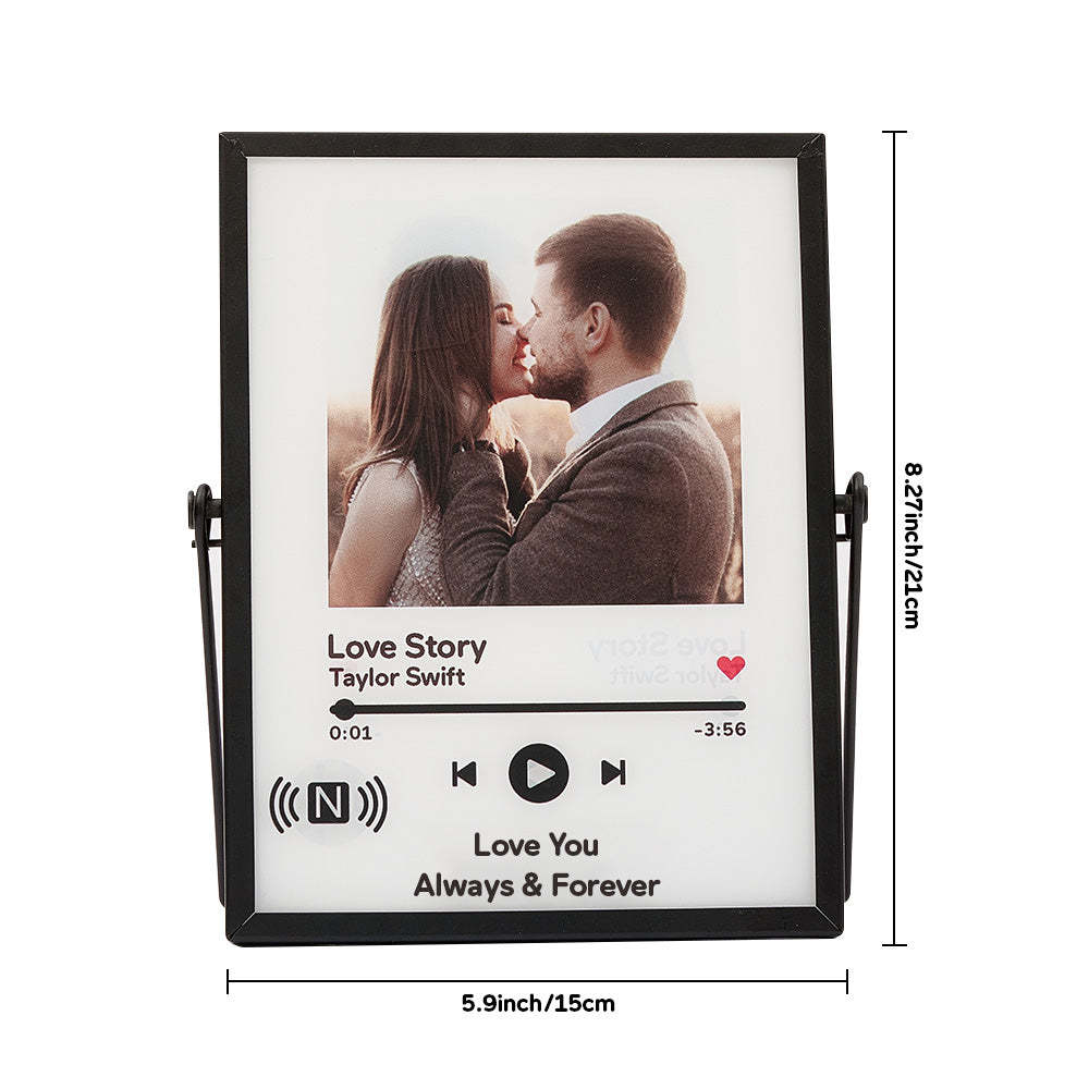 Custom Spotify Music Plaque Tap to Play NFC Tag Plaque Unique Gift for Lover - mymoonlampau