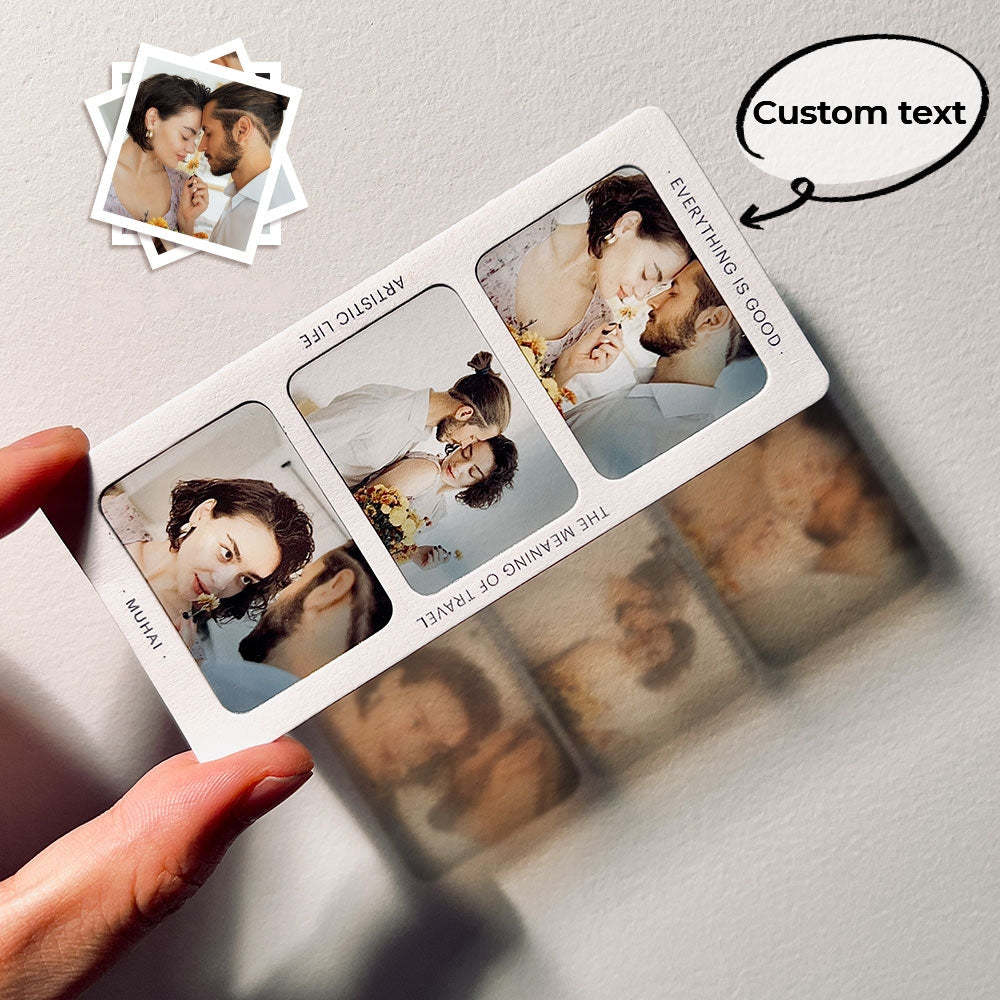 Custom Photo Light and Shadow Ornament Film Reversal Photo Projection Ornament - mymoonlampau