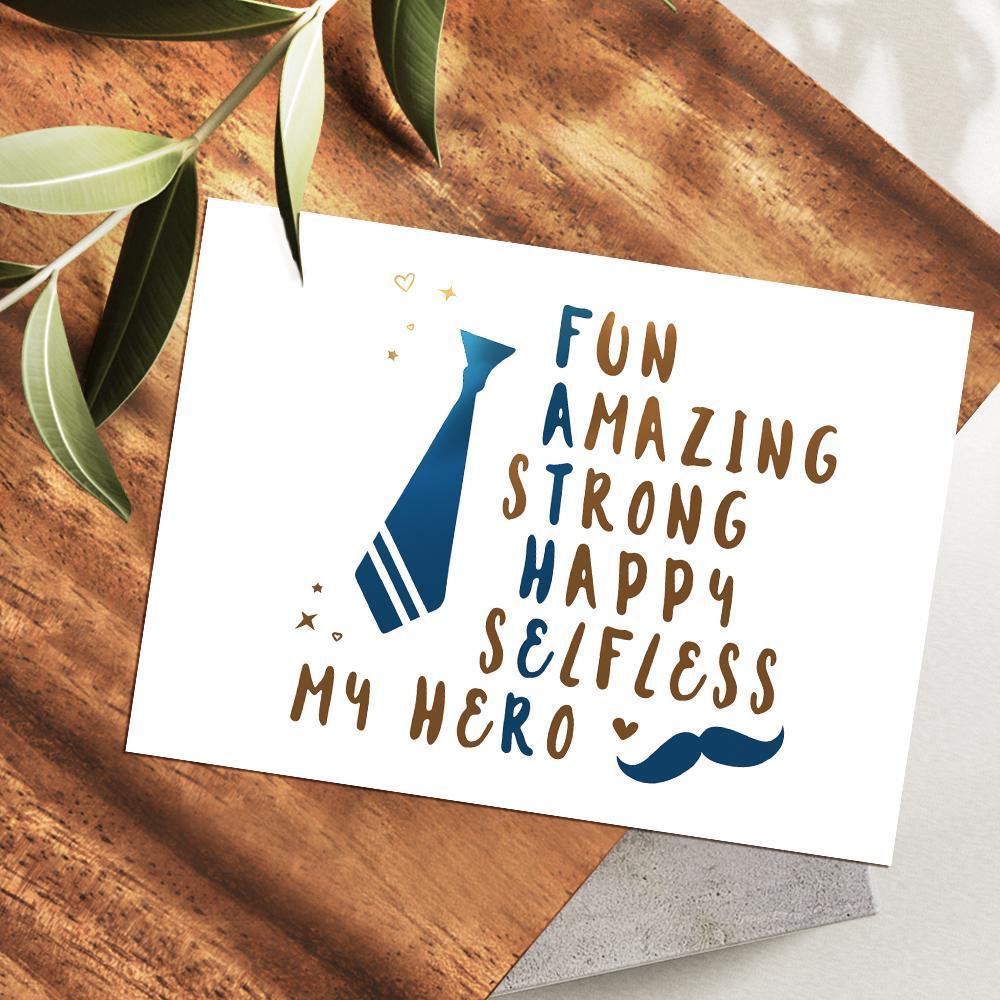 Father's Day Gifts Blessing Card Greeting Card Gifts for Father