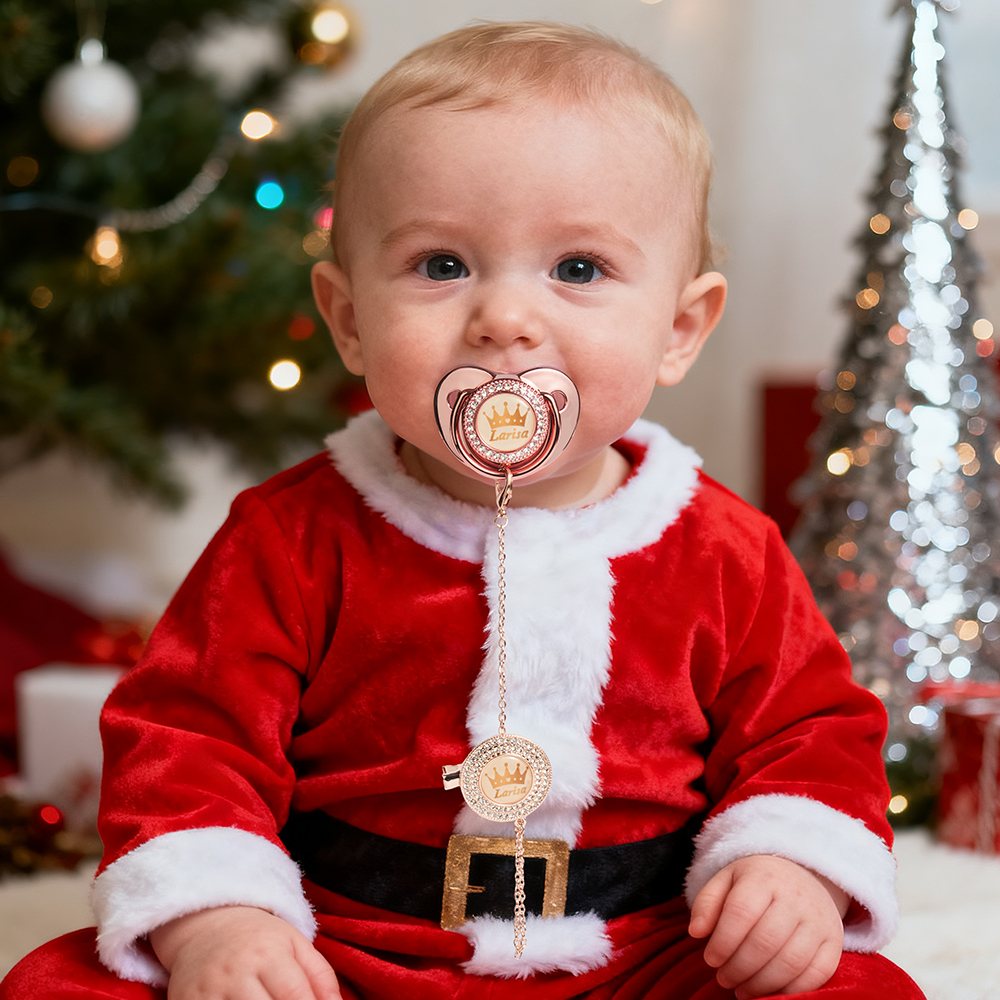 Personalized Name Exquisite Handmade Pacifier Gift for Your Little One