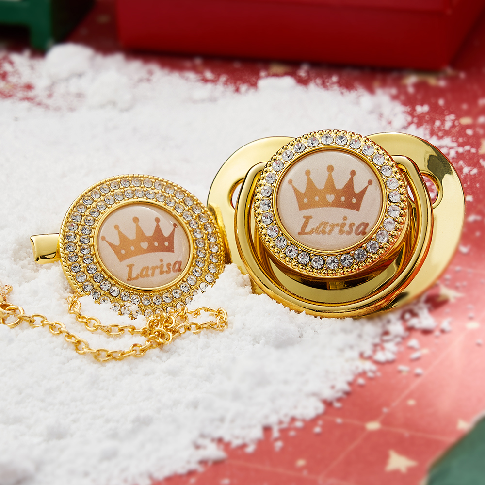 Personalized Name Exquisite Handmade Pacifier Gift for Your Little One