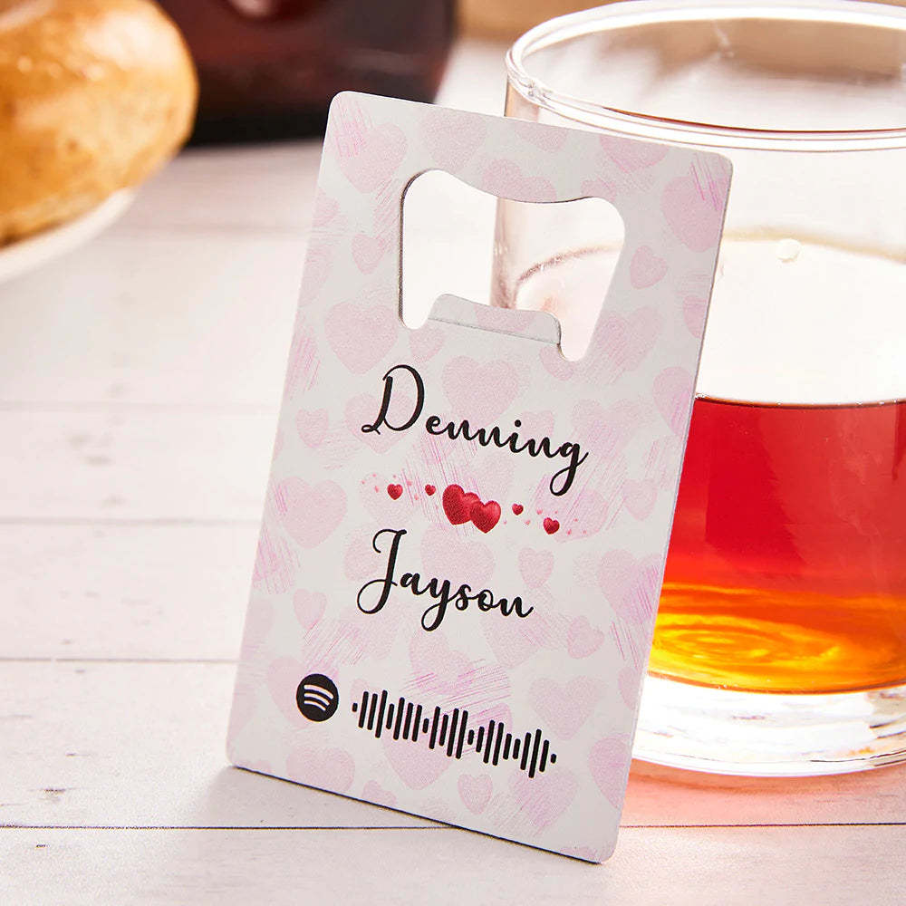 Scannable Spotify Code Bottle Openers Personalized Engraved Music Song Openers Gifts for Lovers - mymoonlampau