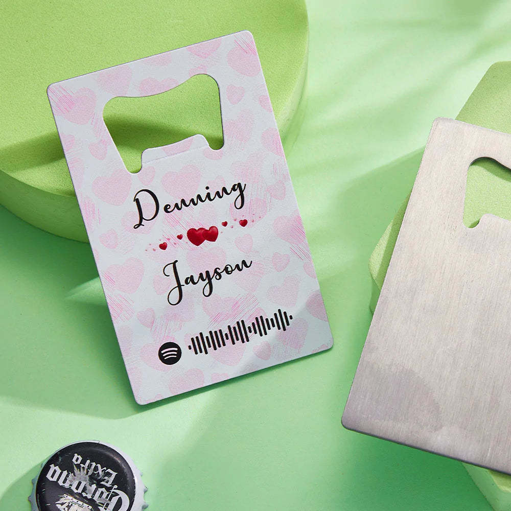 Scannable Spotify Code Bottle Openers Personalized Engraved Music Song Openers Gifts for Lovers - mymoonlampau