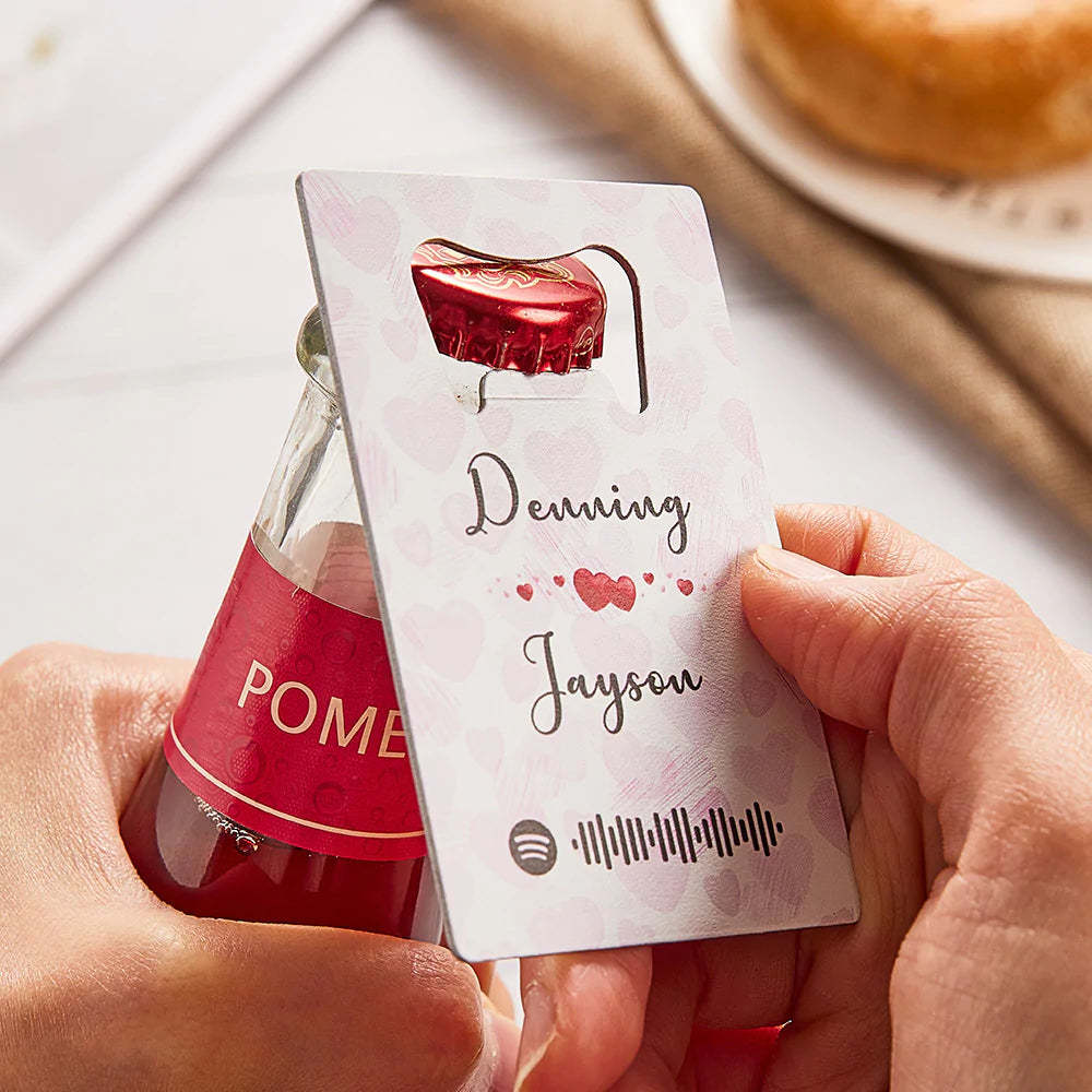 Scannable Spotify Code Bottle Openers Personalized Engraved Music Song Openers Gifts for Lovers - mymoonlampau