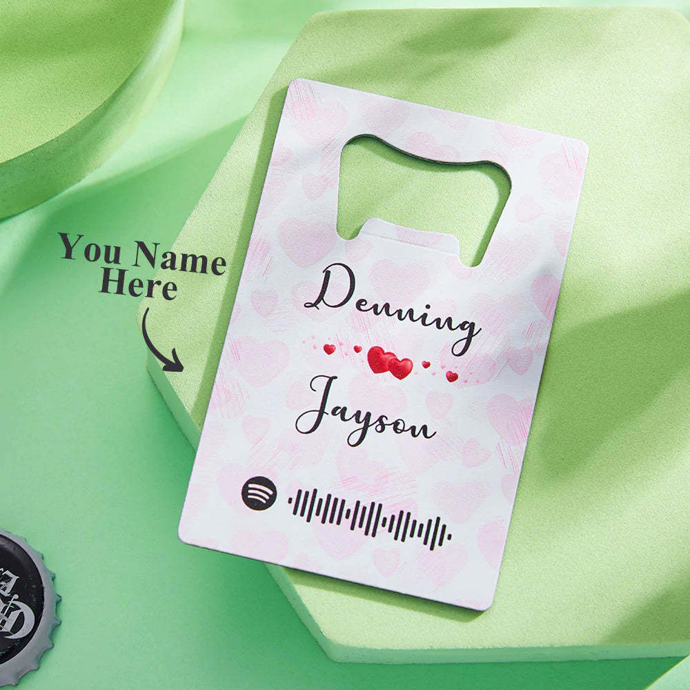 Scannable Spotify Code Bottle Openers Personalized Engraved Music Song Openers Gifts for Lovers - mymoonlampau
