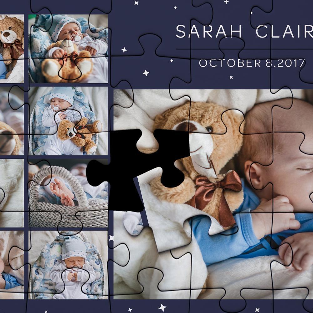 Custom Photo Puzzle Gift for Newborn - 35-1000 pieces