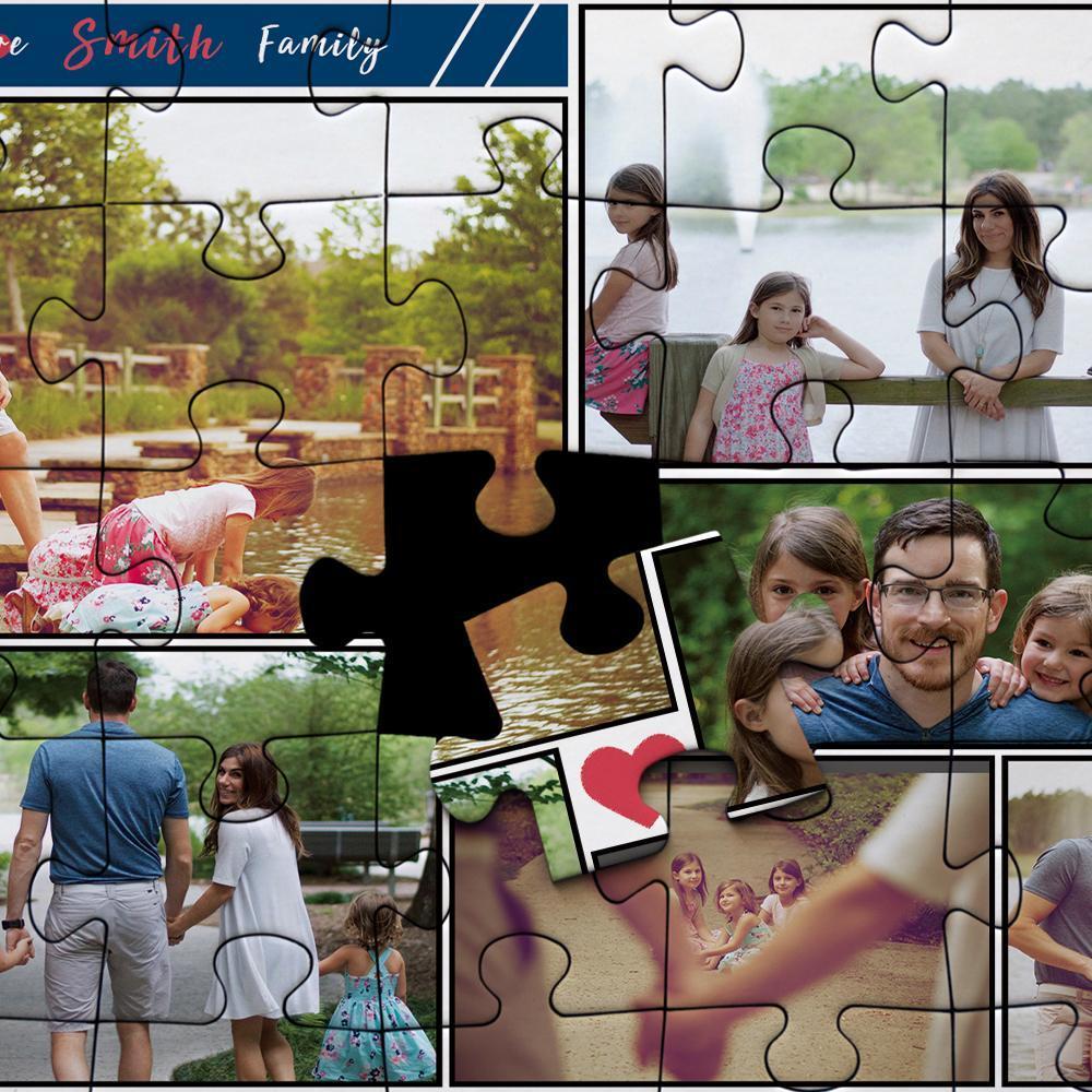 Custom Photo Puzzle Warm Family Photo - 35-1000 pieces