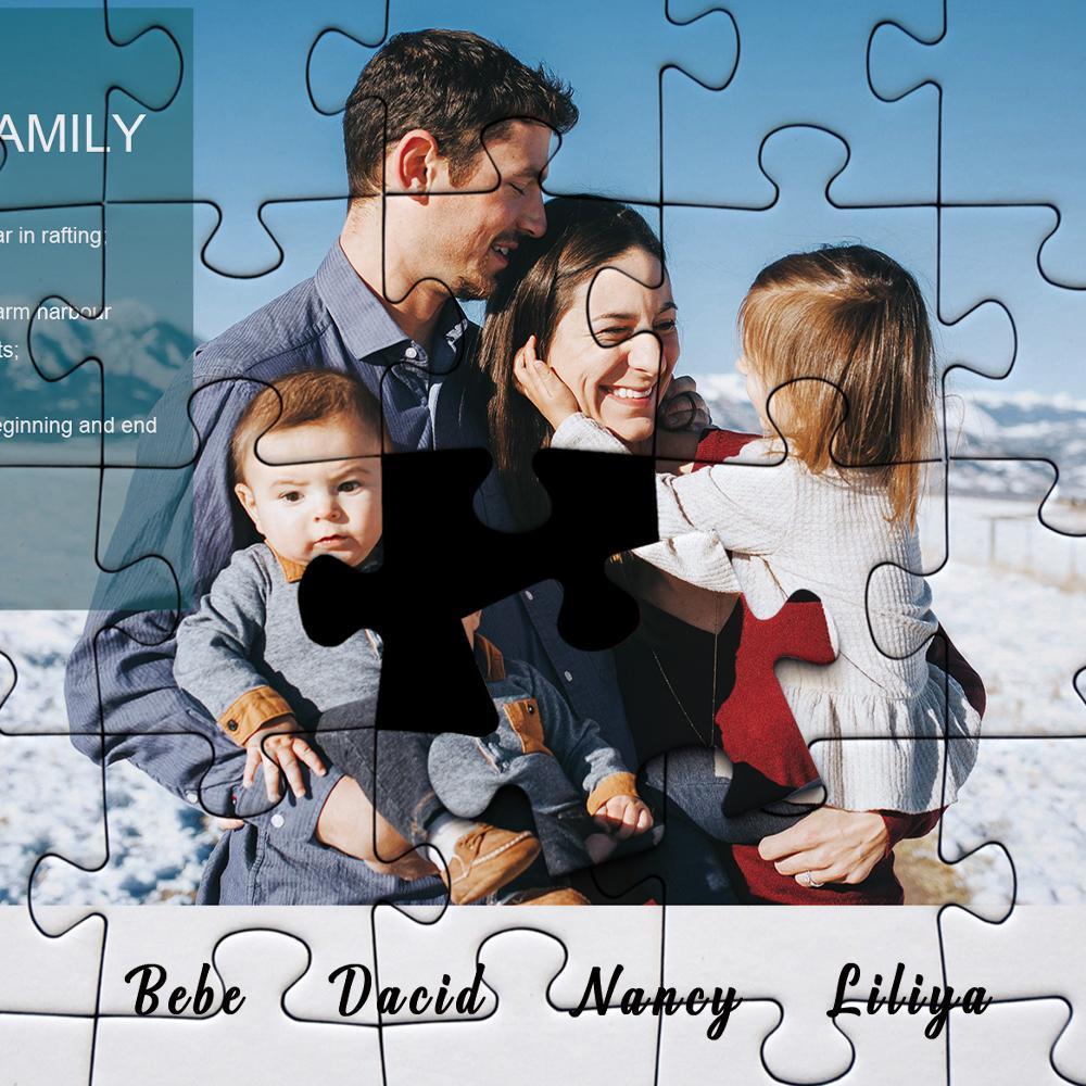 Custom Photo Puzzle Happy Family - 35-1000 pieces