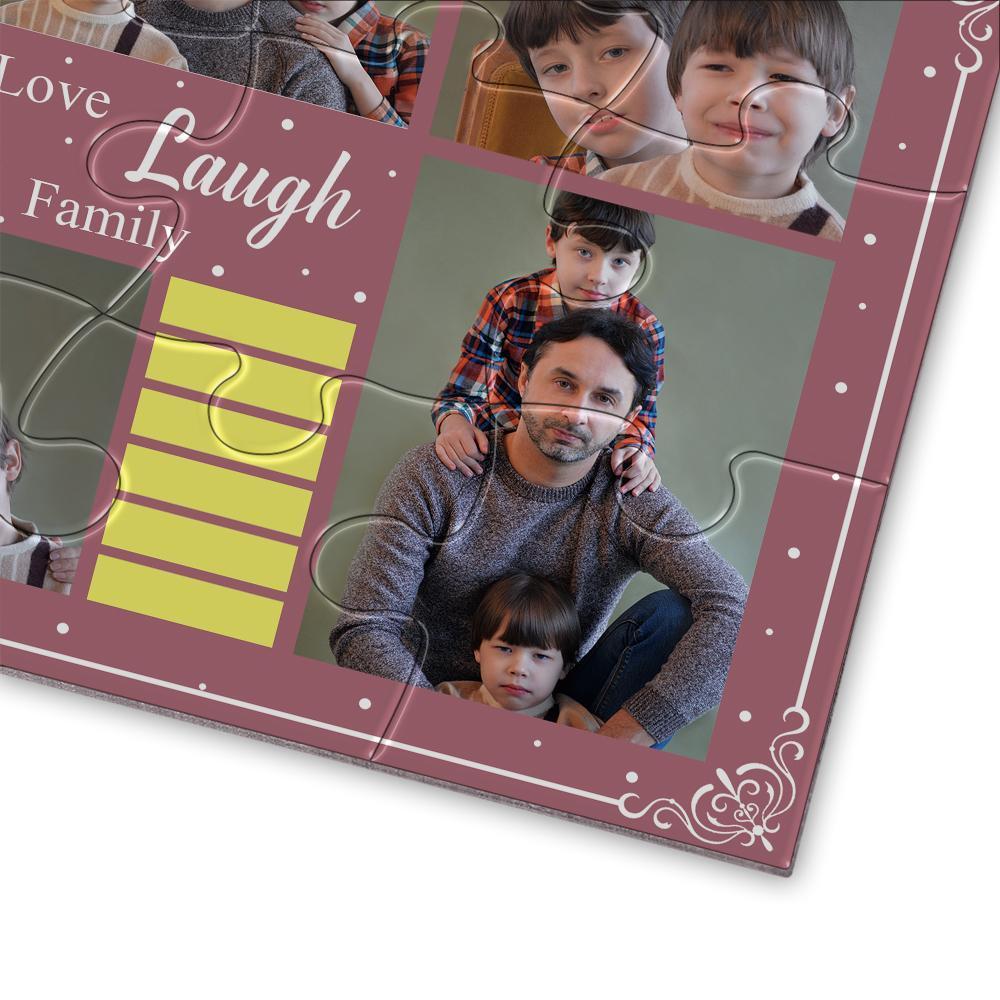 Custom Photo Puzzle Love Laugh Family - 35-1000 pieces