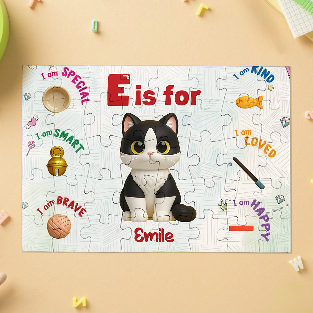 Custom Cartoon Puzzle with Names Jigsaw Puzzle Personalized HAPPY Father's Day Gift For Dad Trendy 2025 - MyMoonLampAu