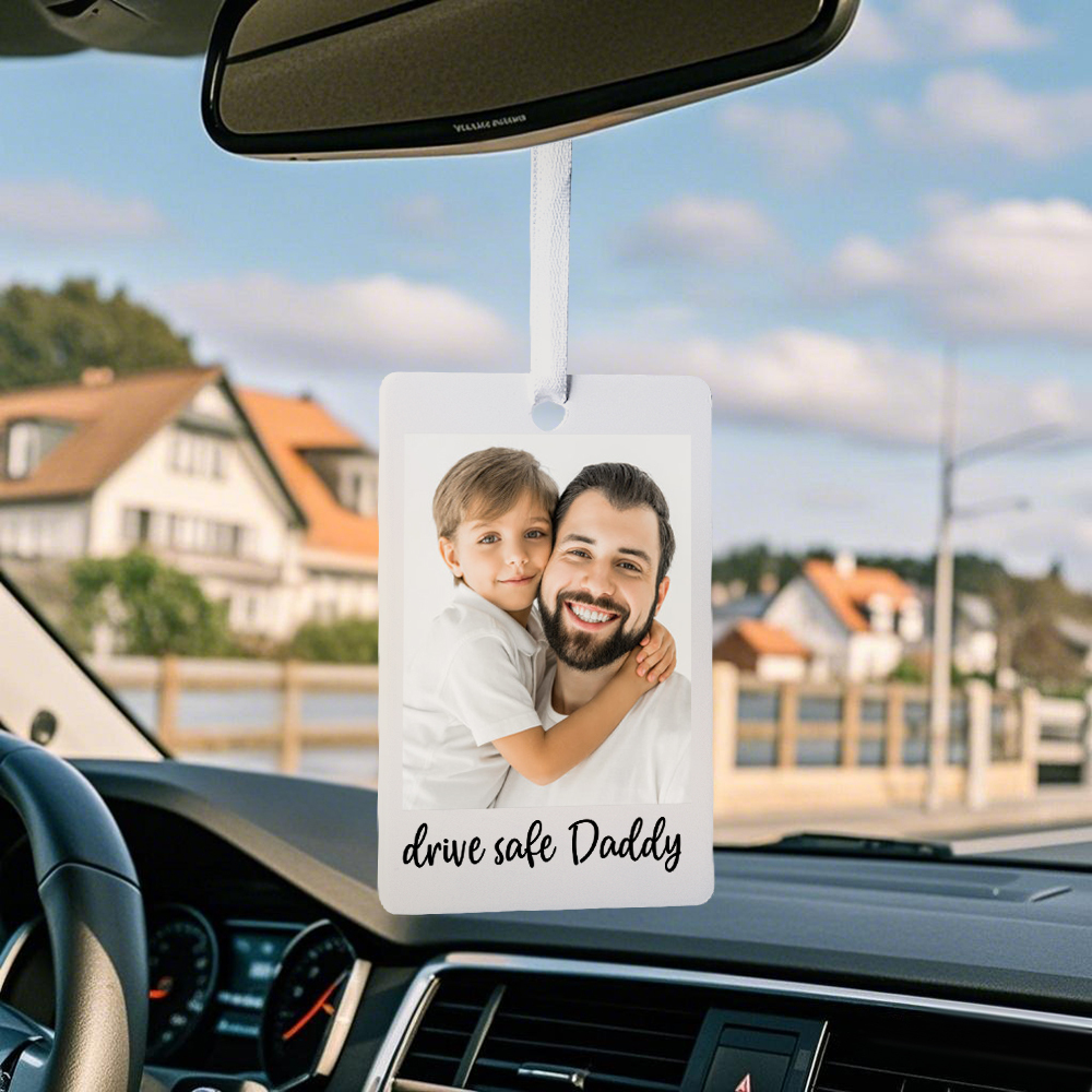 Custom Photo Car Ornament Personalized Gifts for Him Star Of Fame Family Vertical Canvas Birthday Gift For Mom - MyMoonLampAu