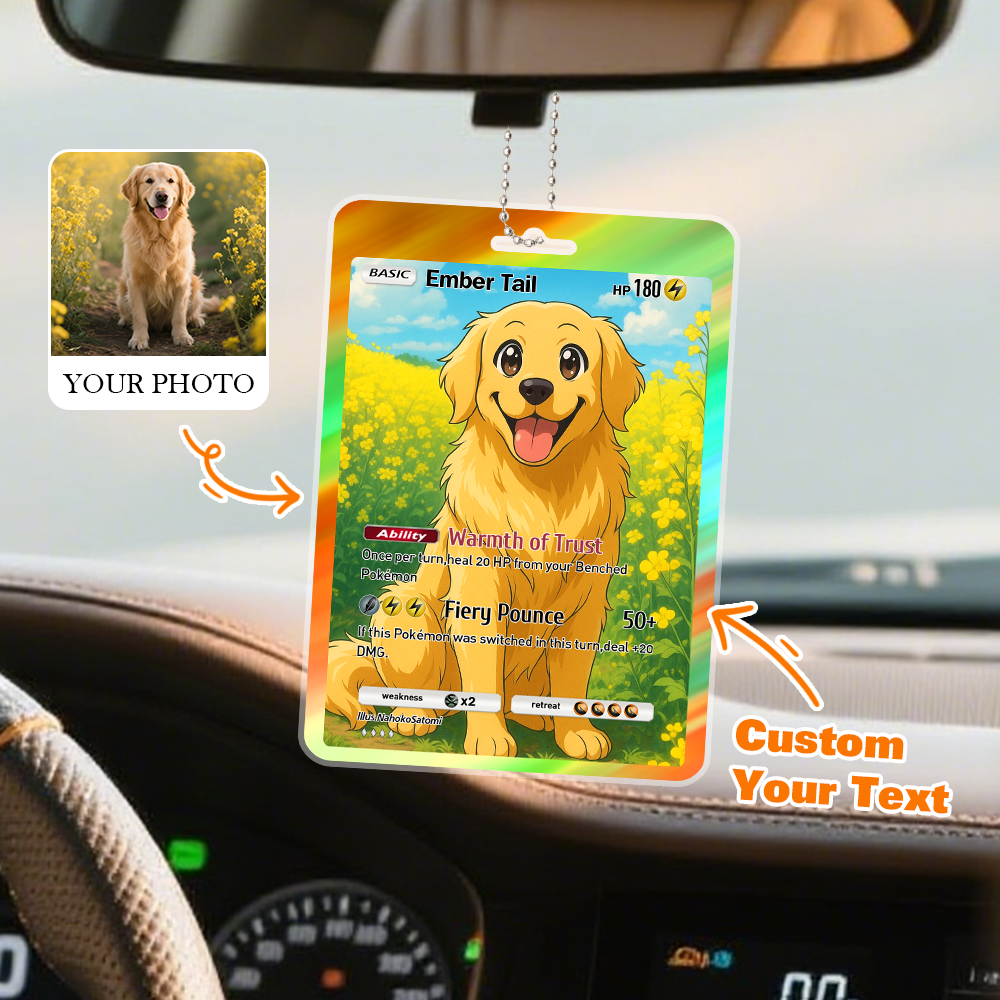 Custom Father's Day Gift For Dad Custom Photo Cartoon Car Ornament Hanging Gift For Grandpa New Dad Gift Dad Gifts from Kids - MyMoonLampAu