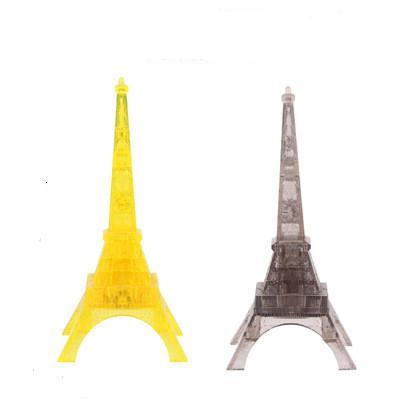 DIY 3D Clear Puzzle Tower Crystal Jigsaw Transparent Puzzles Birthday Gifts for Adults for Kids 23Pcs