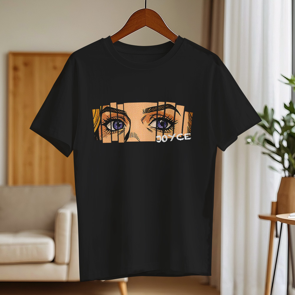 Custom Retro Comic Eyes Shirt, Personalized Name Graphic Tee, Aesthetic Unique Eye Art T-Shirt, Customizable Streetwear for Women Men - MyMoonLampAu