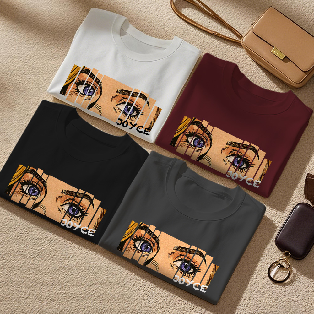 Custom Retro Comic Eyes Shirt, Personalized Name Graphic Tee, Aesthetic Unique Eye Art T-Shirt, Customizable Streetwear for Women Men - MyMoonLampAu