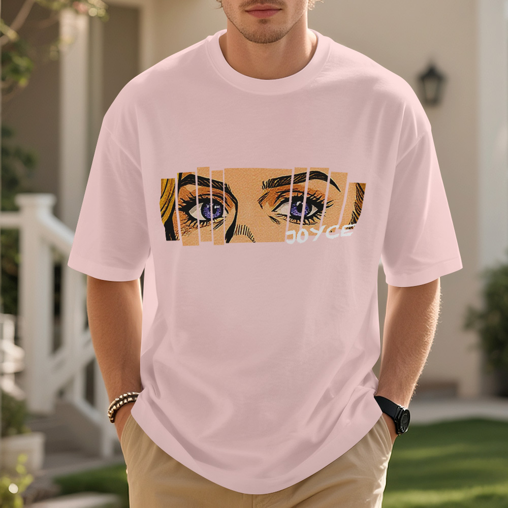 Custom Retro Comic Eyes Shirt, Personalized Name Graphic Tee, Aesthetic Unique Eye Art T-Shirt, Customizable Streetwear for Women Men - MyMoonLampAu