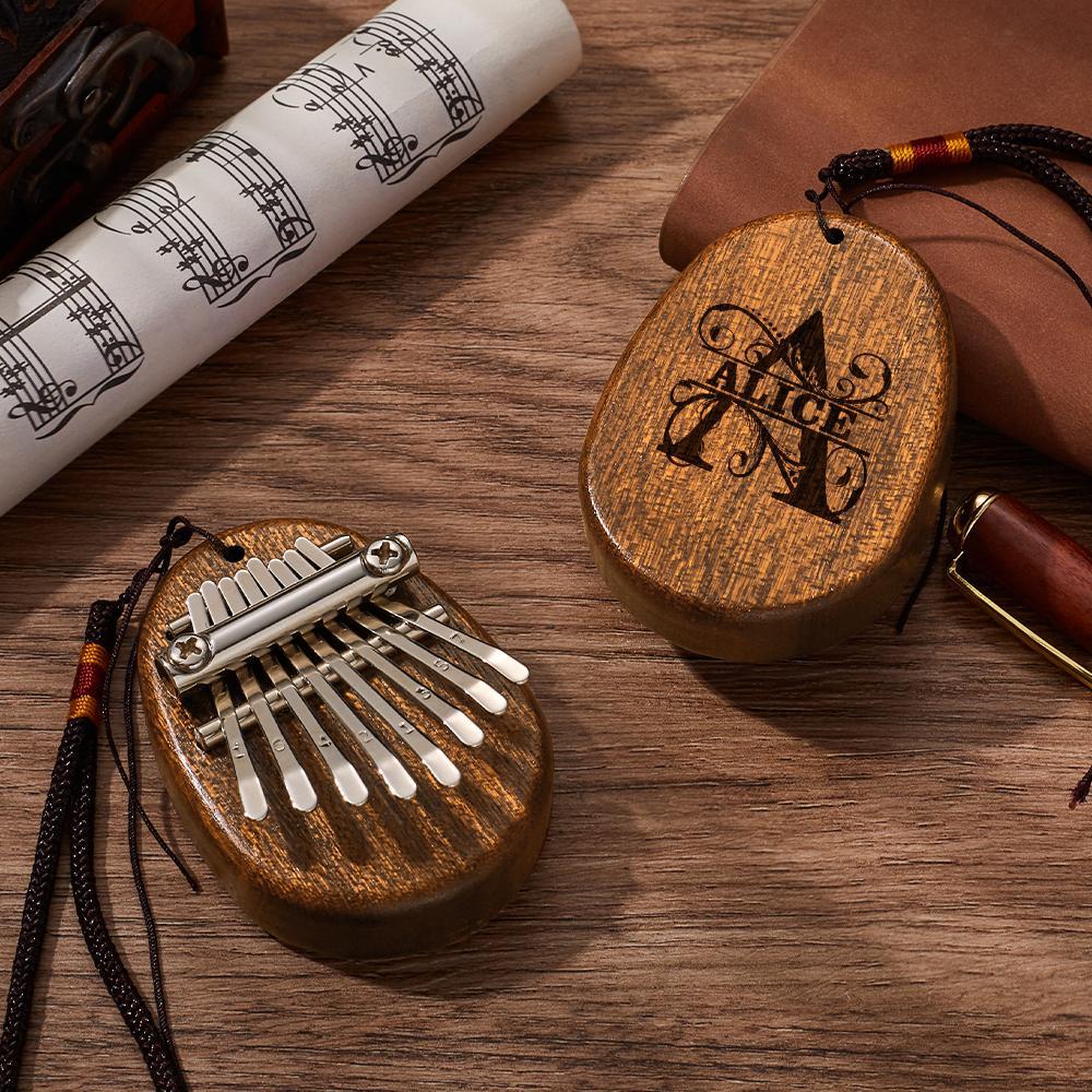 Custom Kalimba Thumb Piano, 8 Keys Mini Kalimba, For Beginners And Children's