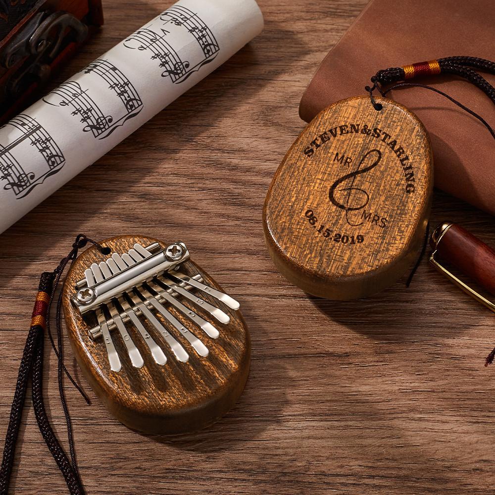 Custom Kalimba Thumb Piano, Custom Music 8 Keys Mini Kalimba, For Beginners And Children's