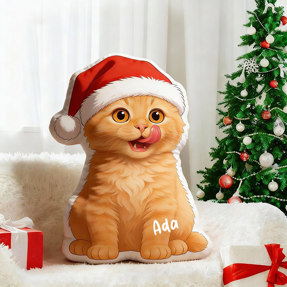 Personalized Pet Portrait Pillow Custom Name Cartoon Pet Cushion Home Decor Gifts for Pet Lovers - MyMoonLampAu