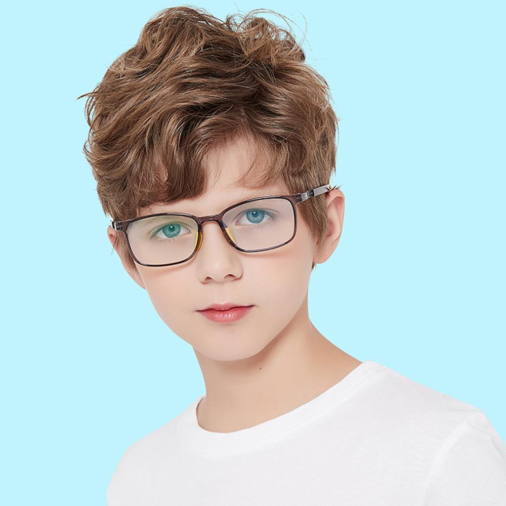 Clever - (Age 5-13)Children Non-slip Blue Light Blocking Glasses-Transparent Pink - mymoonlampau