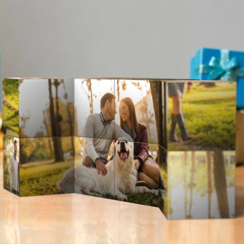 Custom Multi Photo Folding Magic rubic's Cube Cute Pet