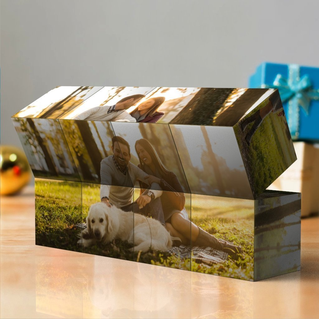 Custom Multi Photo Folding Magic rubic's Cube Cute Pet