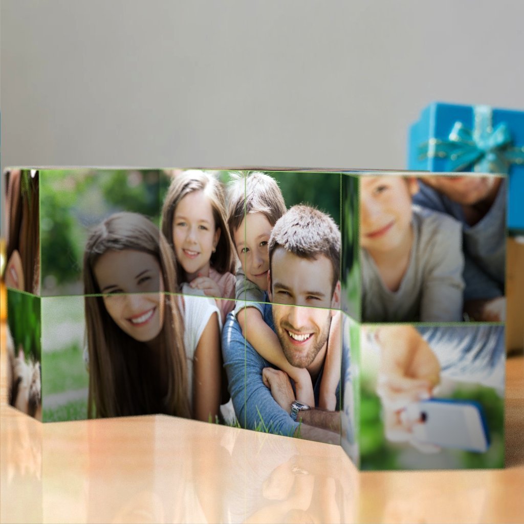 Custom Multi Photo Folding Magic rubic's Cube For Family