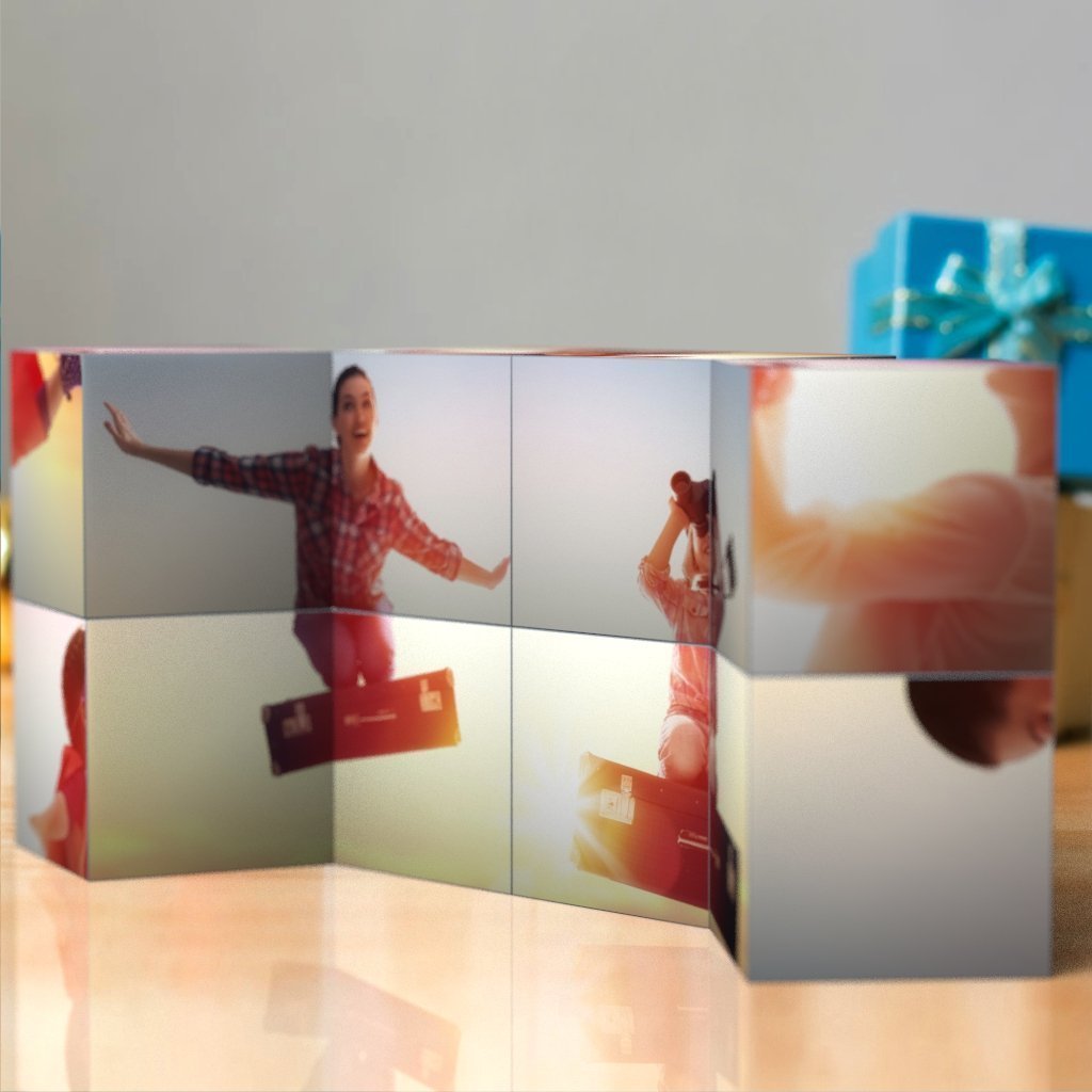 Custom Multi Photo Folding Magic rubic's Cube Gift For Mom