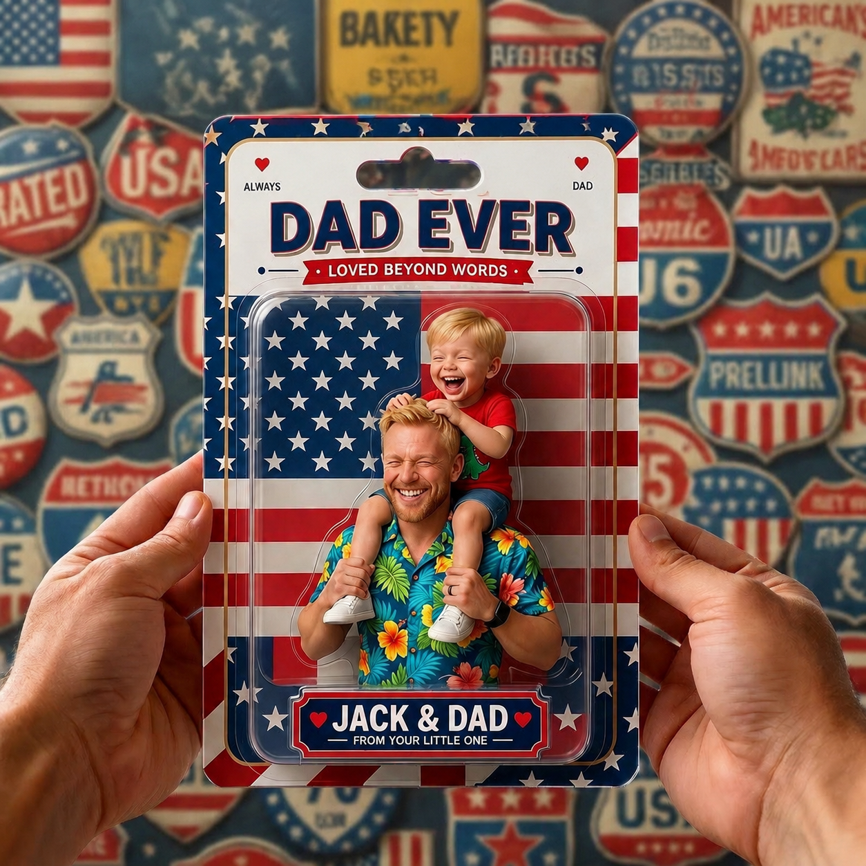 Custom Photo Best Dad Ever Acrylic Plaque - Personalized Gifts For Dad - MyMoonLampAu