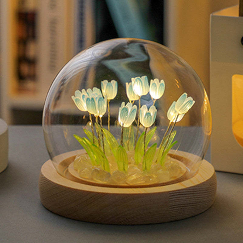 DIY Tulip Flower Night Light Romantic Handmade Gift for Love - mymoonlampau