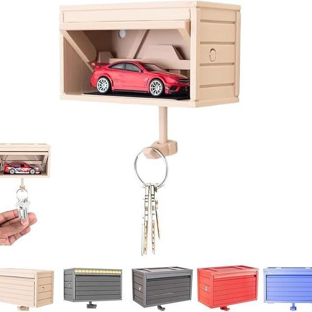 Car Garage Key Holder with Opening Door Funny Gift Idea - MyMoonLampAu