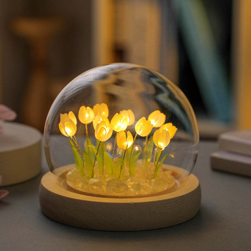 DIY Tulip Flower Night Light Romantic Handmade Gift for Love - mymoonlampau