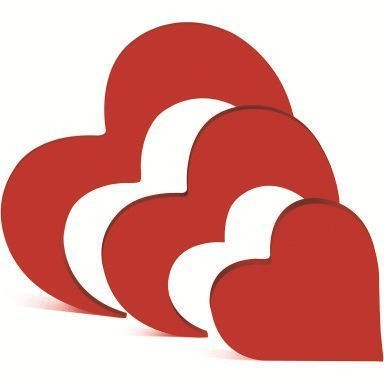 Valentine's Heart Decor Set Phrase-Printed Table Ornaments Perfect Valentine's Day Gift - MyMoonLampAu