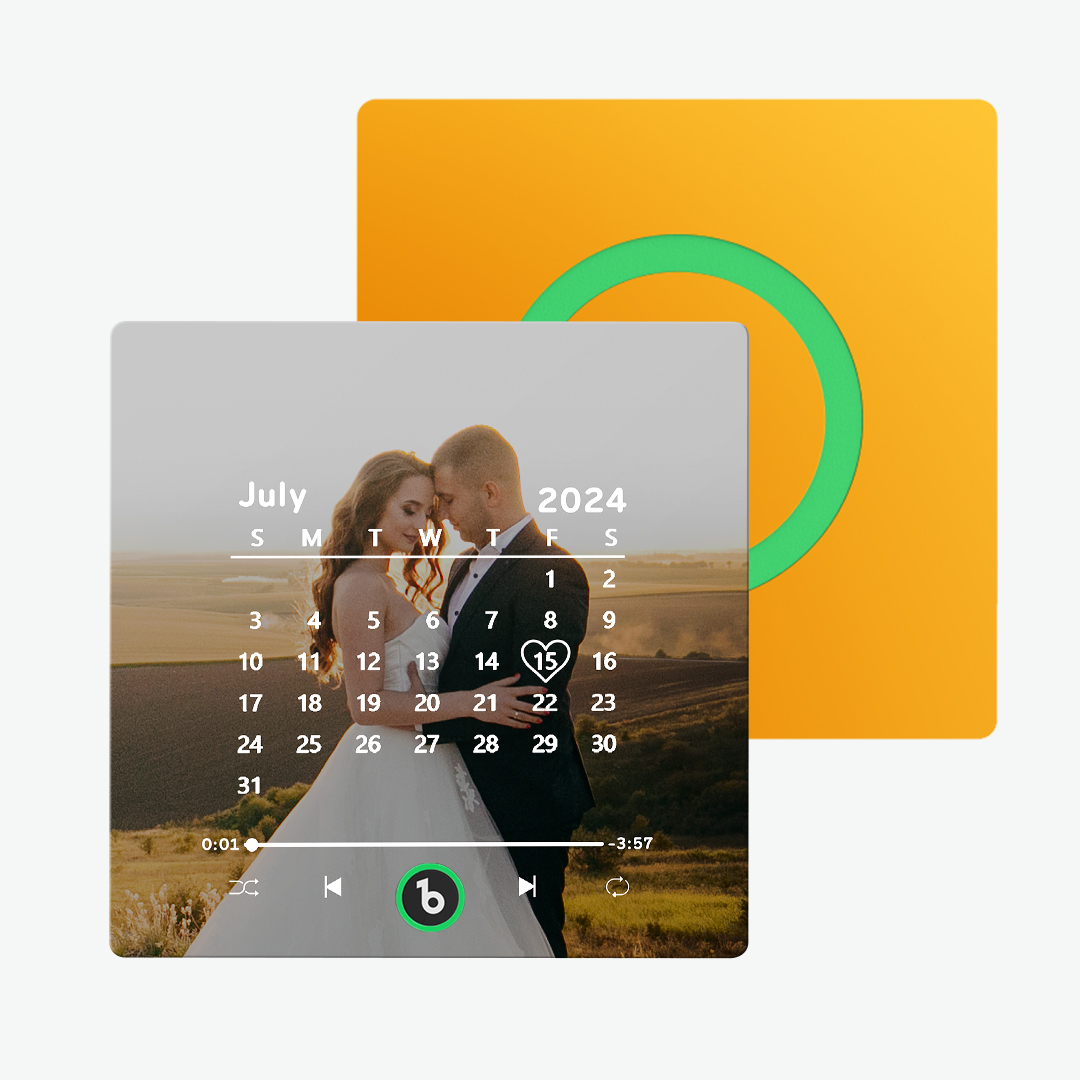 Custom Music Fridge Magnet with Date Colorful Album Fridge Magnet Anniversary Gifts Birthday Gifts - MyMoonLampAu