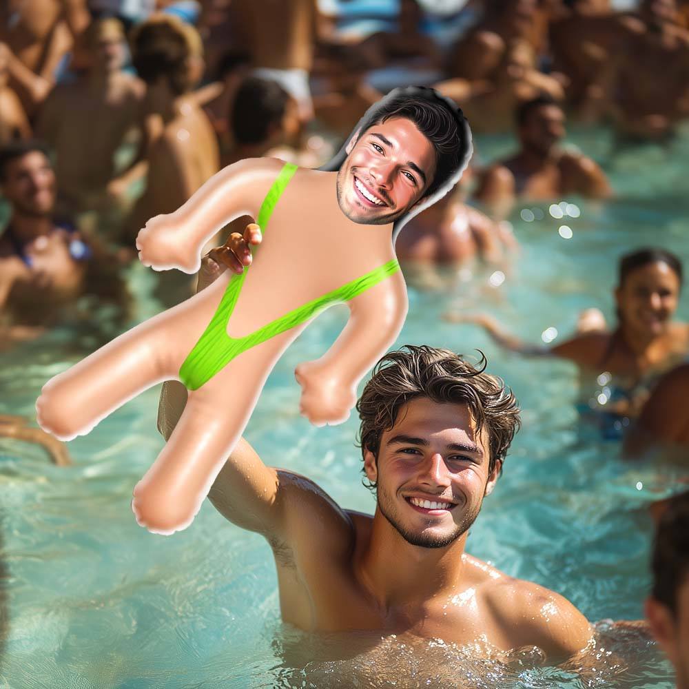 Personalized Mankini Blow Up Dolls Funny Inflatable Doll for Bachelorette Pool Party Gift - MyMoonLampAu