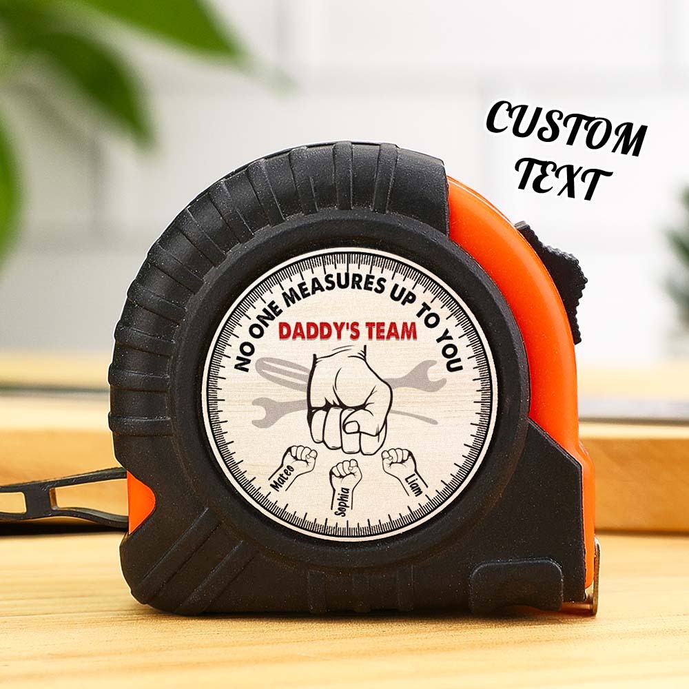 No One Measures Up To You Personalized Tape Measure Custom Father's Day Gift -
