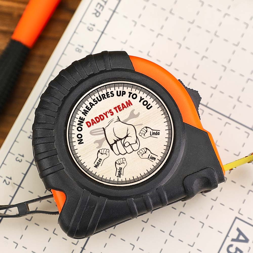 No One Measures Up To You Personalized Tape Measure Custom Father's Day Gift -